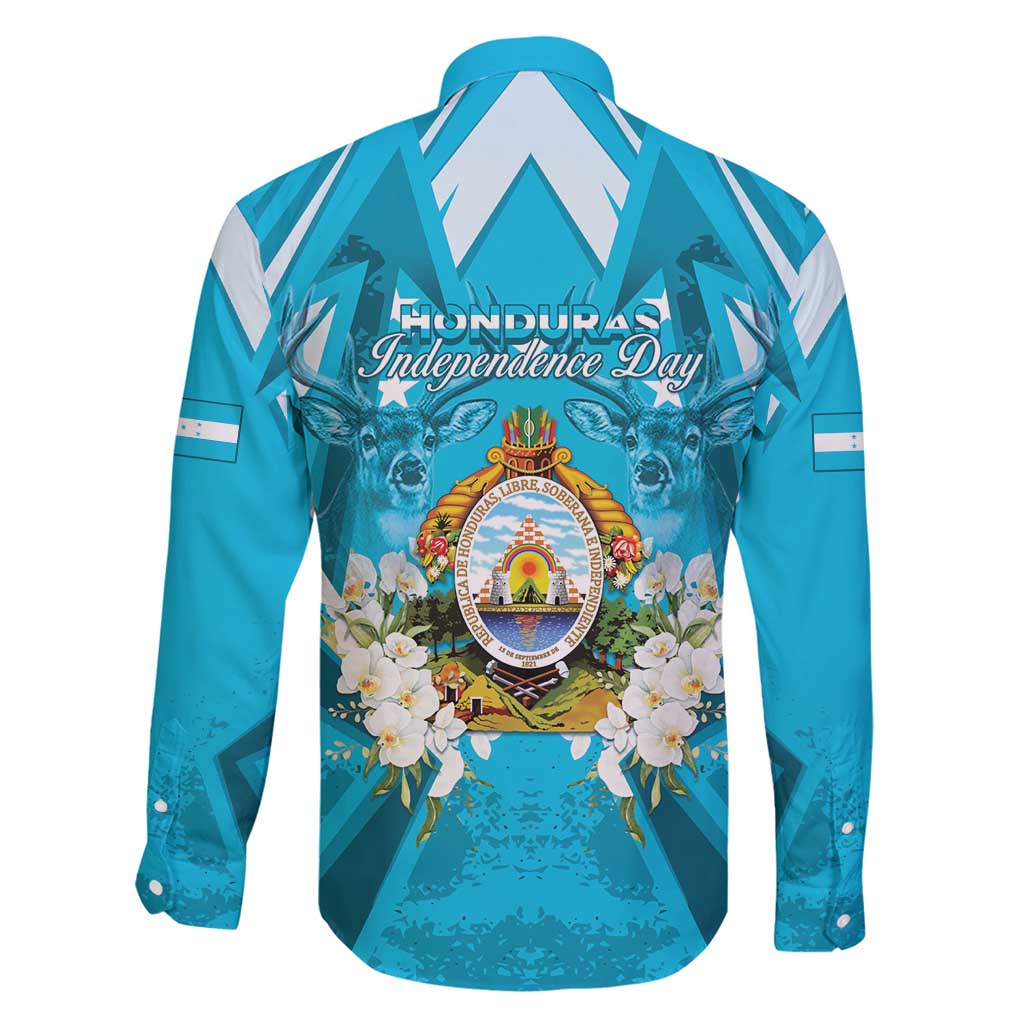 Honduras Independence Day Family Matching Off Shoulder Maxi Dress and Hawaiian Shirt Coat Of Arms Special Style - Wonder Print Shop