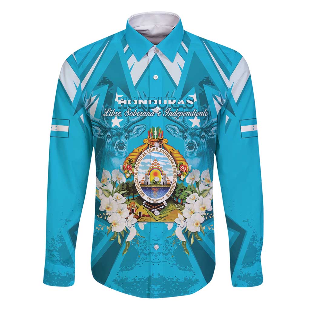 Honduras Independence Day Family Matching Puletasi and Hawaiian Shirt Coat Of Arms Special Style - Wonder Print Shop