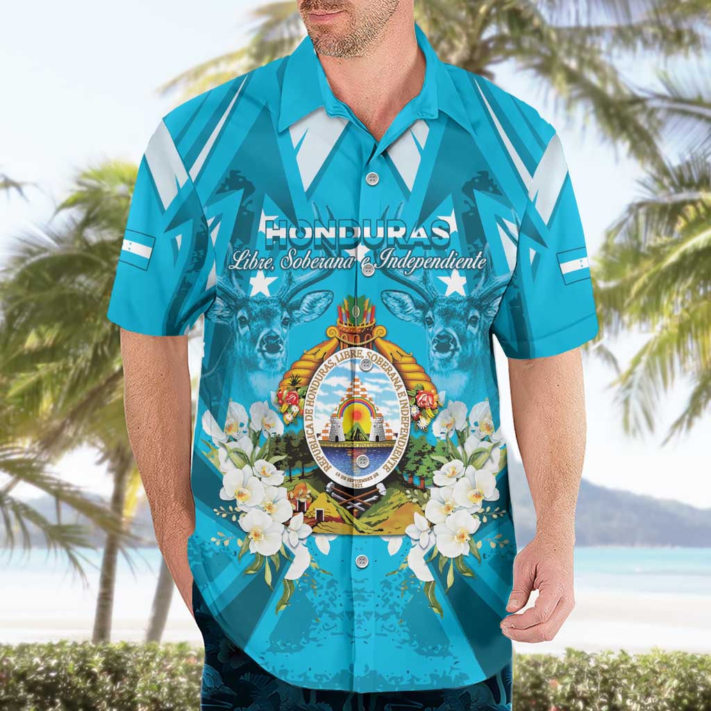 Honduras Independence Day Hawaiian Shirt Coat Of Arms Special Style - Wonder Print Shop