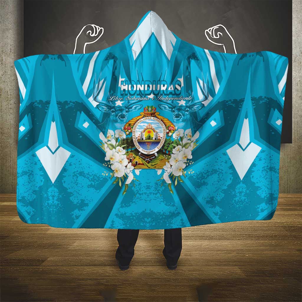 Honduras Independence Day Hooded Blanket Coat Of Arms Special Style - Wonder Print Shop
