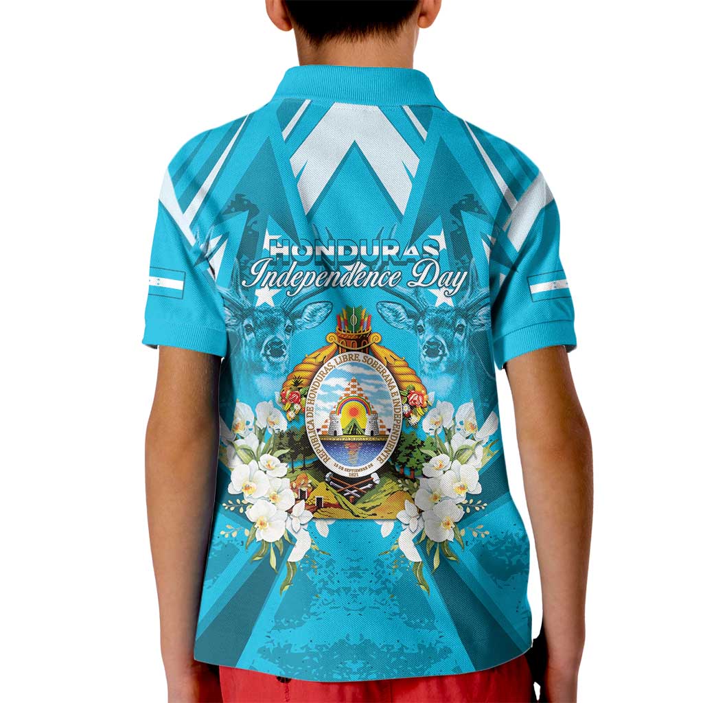 Honduras Independence Day Kid Polo Shirt Coat Of Arms Special Style - Wonder Print Shop