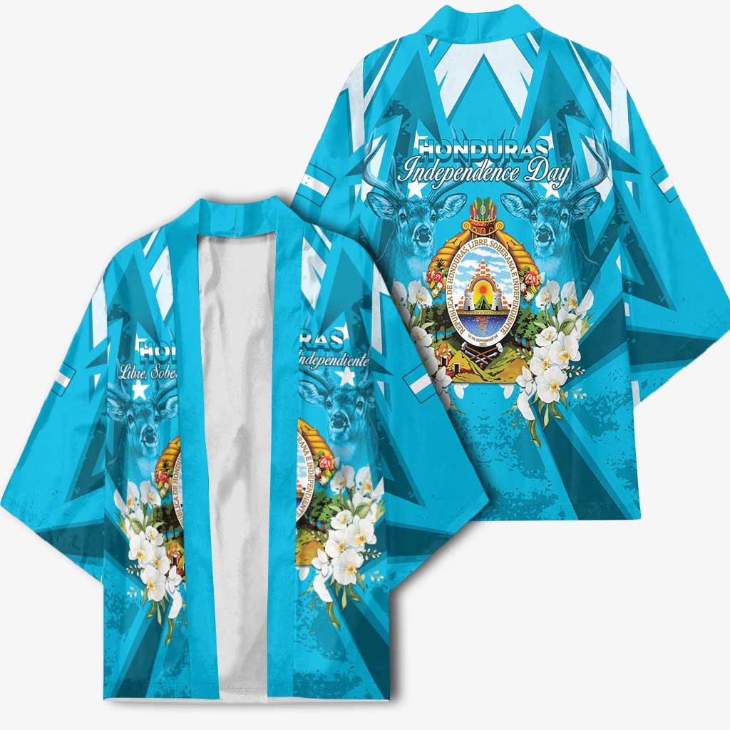 Honduras Independence Day Kimono Coat Of Arms Special Style - Wonder Print Shop