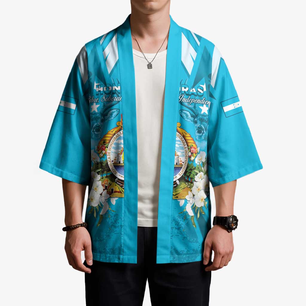 Honduras Independence Day Kimono Coat Of Arms Special Style - Wonder Print Shop