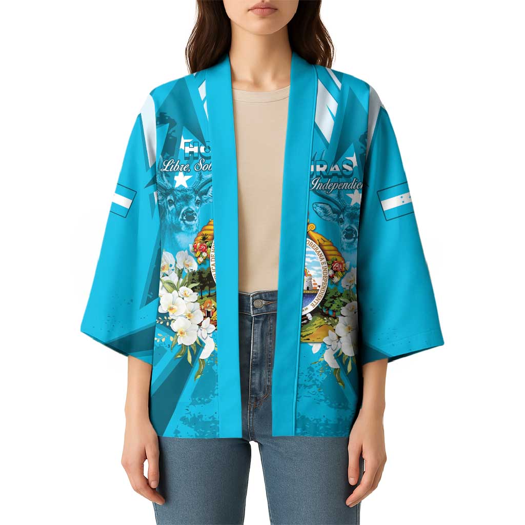 Honduras Independence Day Kimono Coat Of Arms Special Style - Wonder Print Shop