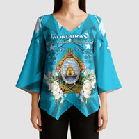 Honduras Independence Day Kimono Sleeve Blouse Coat Of Arms Special Style - Wonder Print Shop