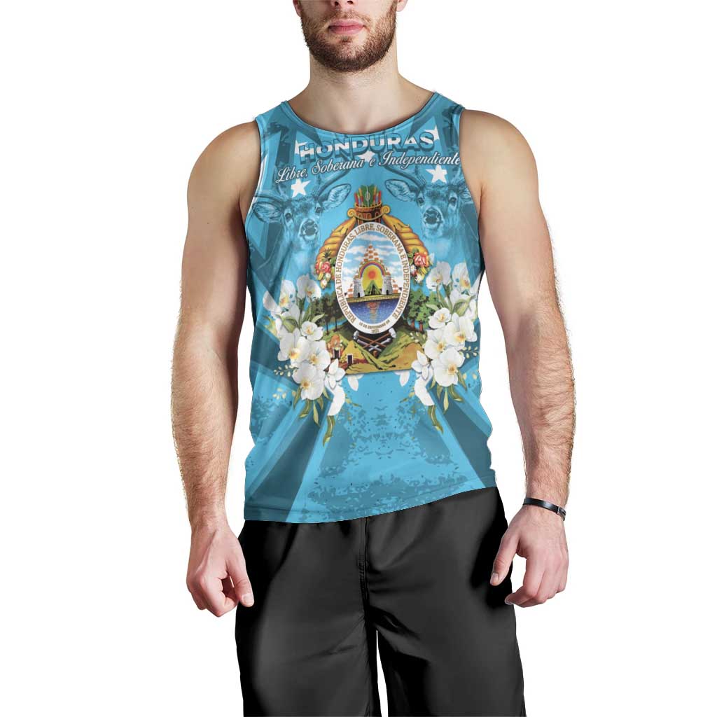 Honduras Independence Day Men Tank Top Coat Of Arms Special Style - Wonder Print Shop