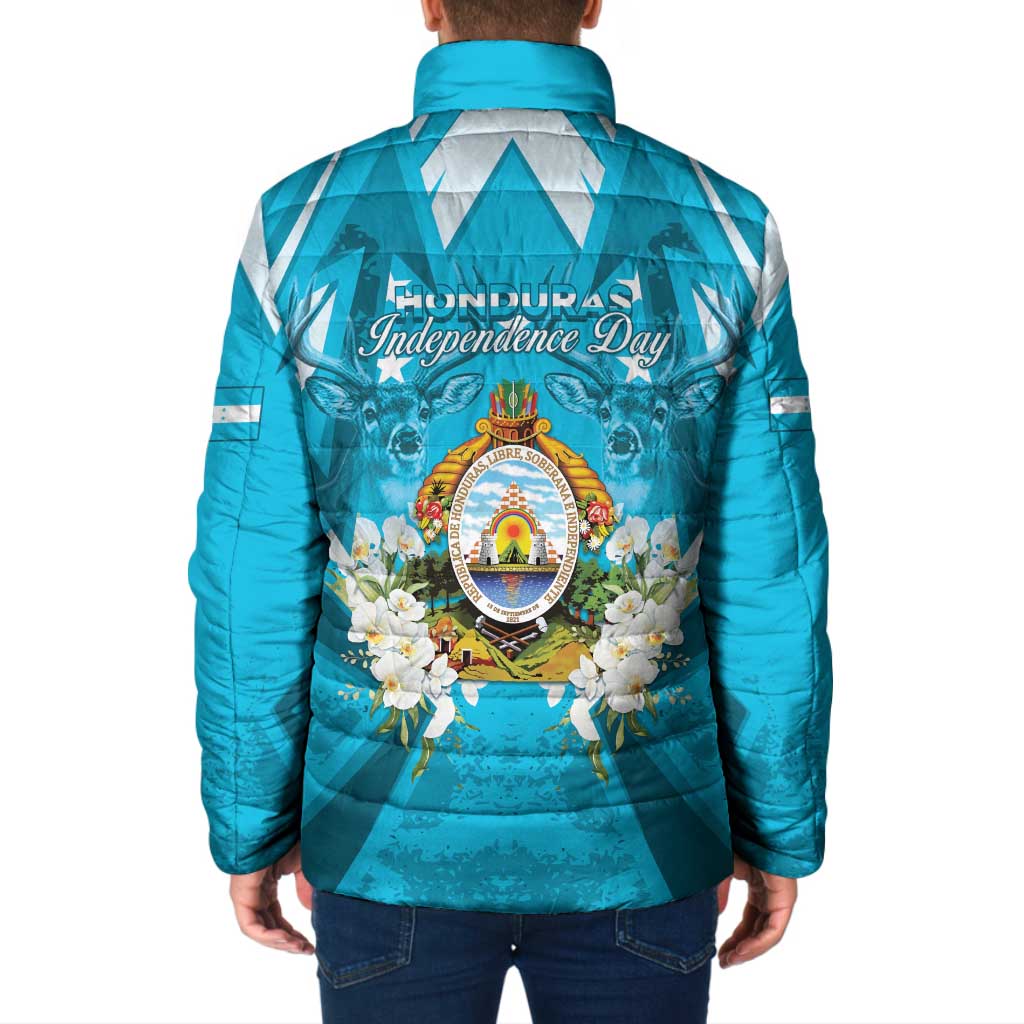 Honduras Independence Day Padded Jacket Coat Of Arms Special Style - Wonder Print Shop