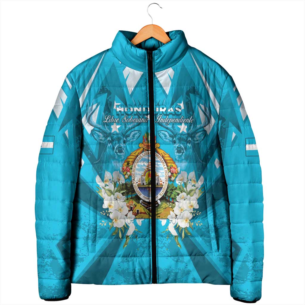 Honduras Independence Day Padded Jacket Coat Of Arms Special Style - Wonder Print Shop
