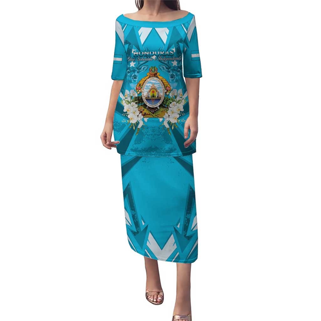Honduras Independence Day Puletasi Coat Of Arms Special Style - Wonder Print Shop