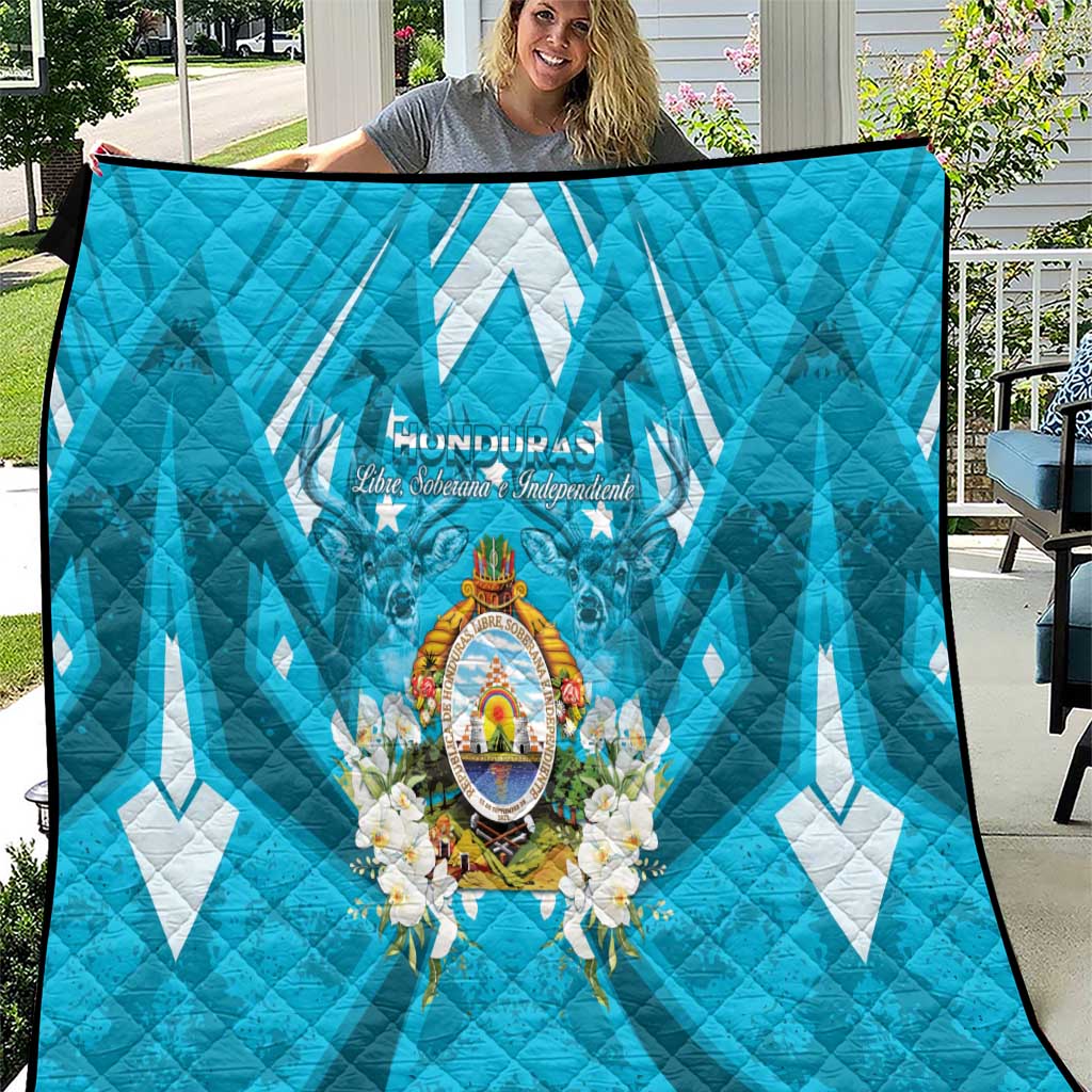 Honduras Independence Day Quilt Coat Of Arms Special Style - Wonder Print Shop