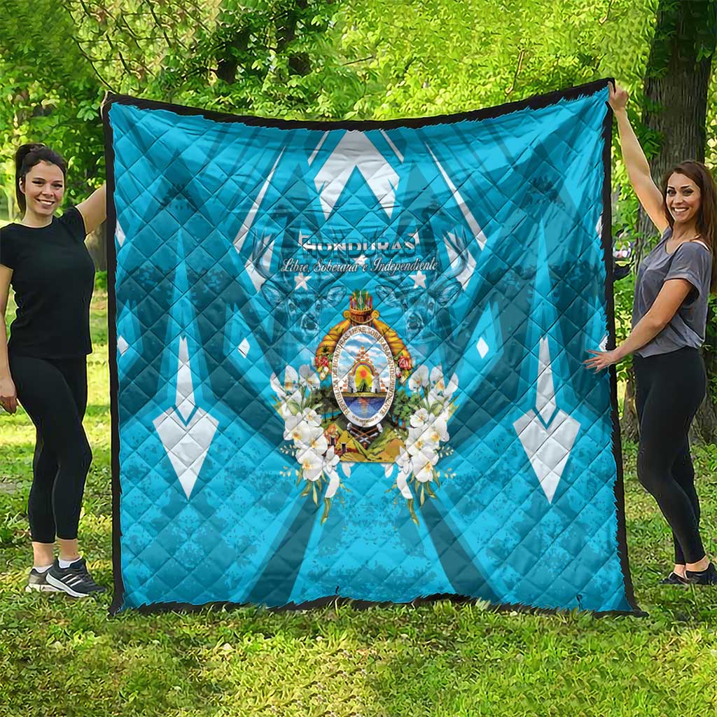 Honduras Independence Day Quilt Coat Of Arms Special Style - Wonder Print Shop