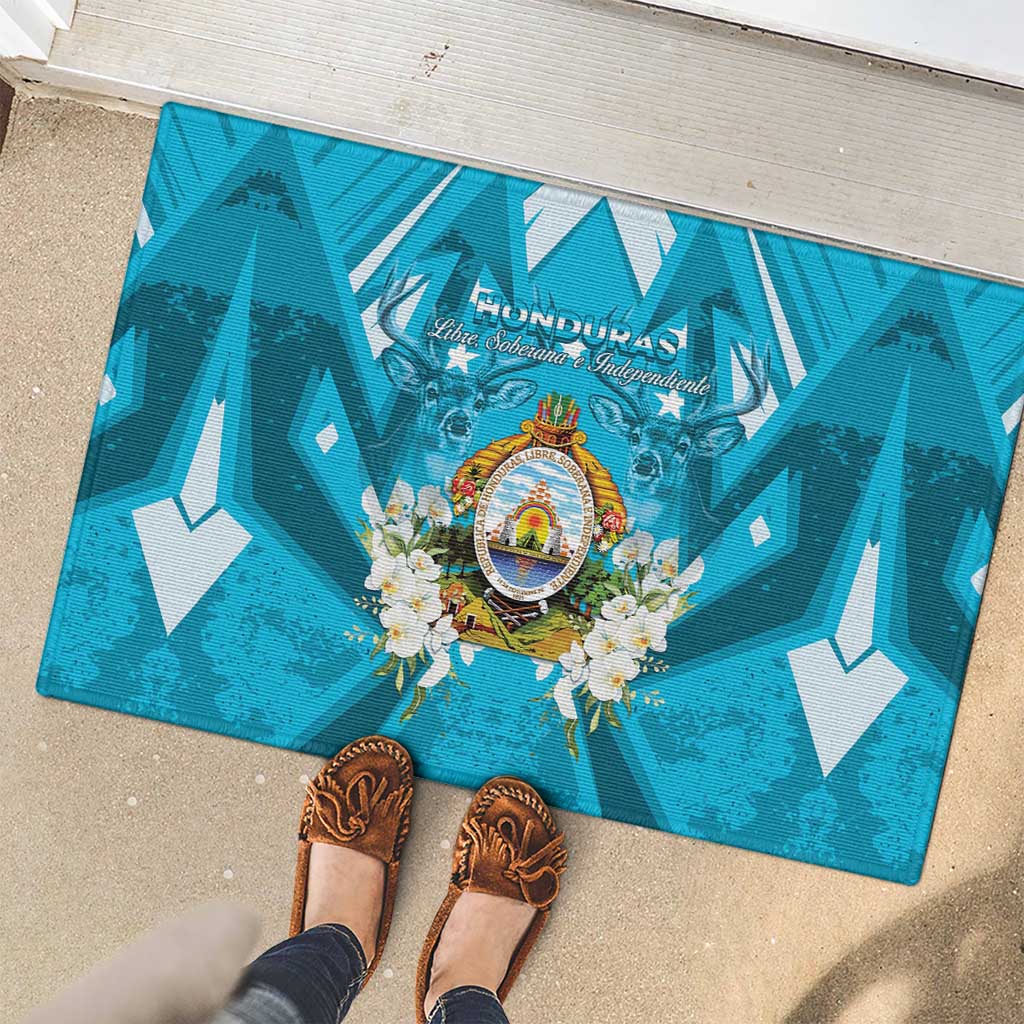 Honduras Independence Day Rubber Doormat Coat Of Arms Special Style - Wonder Print Shop