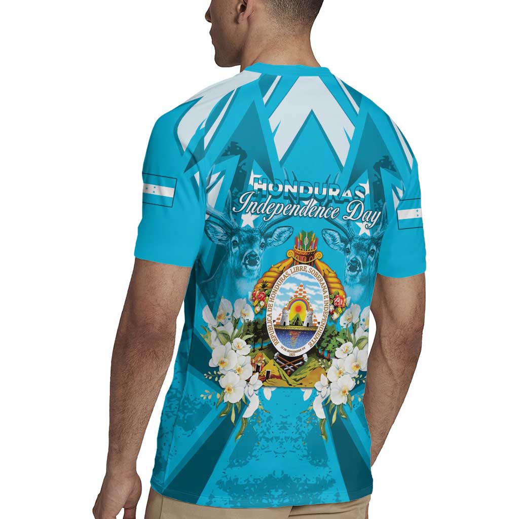 Honduras Independence Day Rugby Jersey Coat Of Arms Special Style - Wonder Print Shop