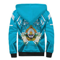 Honduras Independence Day Sherpa Hoodie Coat Of Arms Special Style - Wonder Print Shop