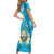 Honduras Independence Day Short Sleeve Bodycon Dress Coat Of Arms Special Style - Wonder Print Shop