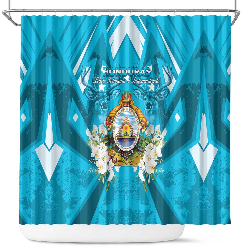 Honduras Independence Day Shower Curtain Coat Of Arms Special Style - Wonder Print Shop