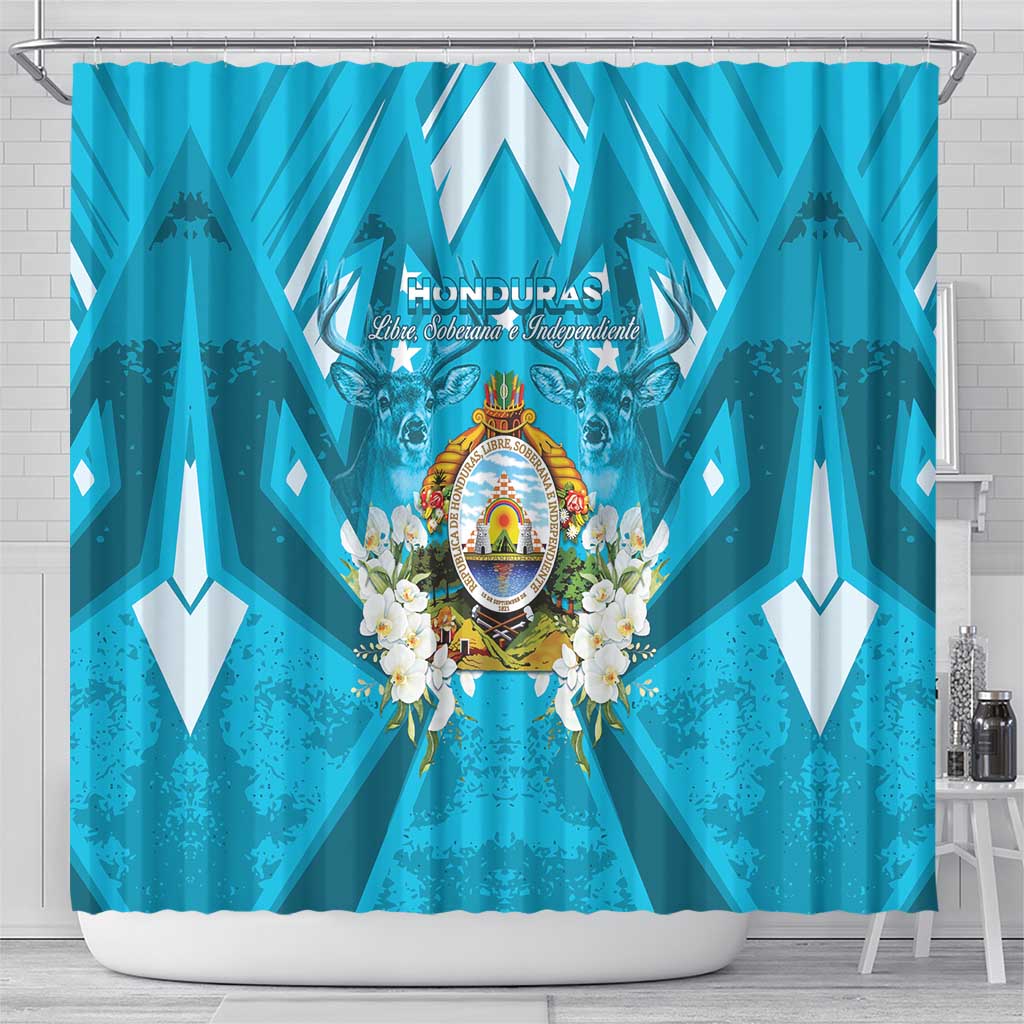 Honduras Independence Day Shower Curtain Coat Of Arms Special Style - Wonder Print Shop
