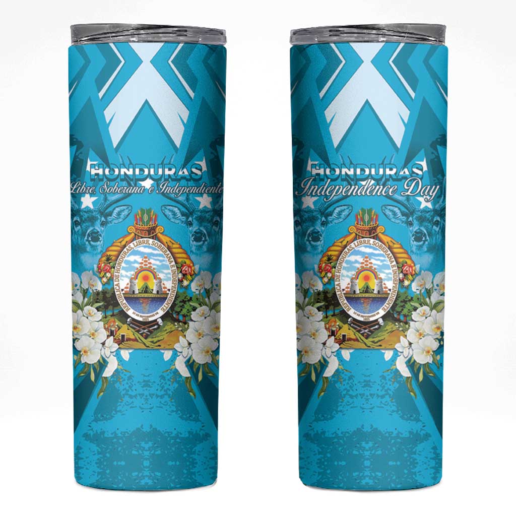 Honduras Independence Day Skinny Tumbler Coat Of Arms Special Style - Wonder Print Shop