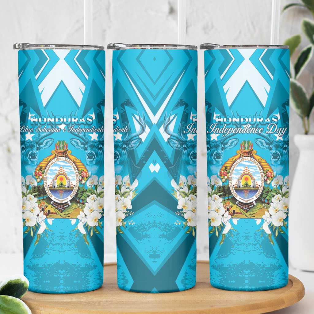 Honduras Independence Day Skinny Tumbler Coat Of Arms Special Style - Wonder Print Shop