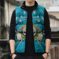 Honduras Independence Day Sleeveless Puffer Jacket Coat Of Arms Special Style - Wonder Print Shop