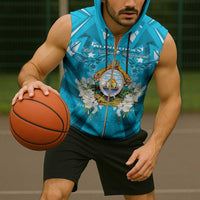 Honduras Independence Day Sleeveless Zip Hoodie Coat Of Arms Special Style - Wonder Print Shop