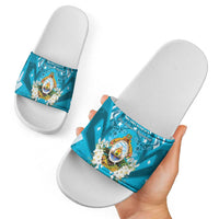 Honduras Independence Day Slide Sandals Coat Of Arms Special Style - Wonder Print Shop