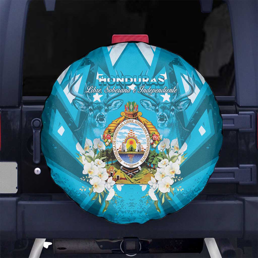 Honduras Independence Day Spare Tire Cover Coat Of Arms Special Style - Wonder Print Shop