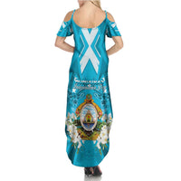 Honduras Independence Day Summer Maxi Dress Coat Of Arms Special Style - Wonder Print Shop