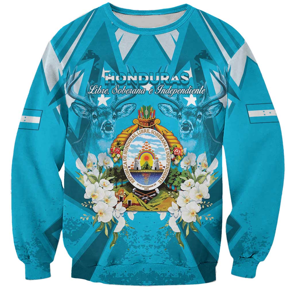 Honduras Independence Day Sweatshirt Coat Of Arms Special Style - Wonder Print Shop