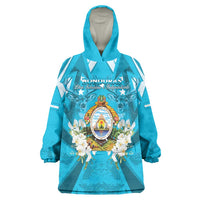 Honduras Independence Day Wearable Blanket Hoodie Coat Of Arms Special Style - Wonder Print Shop