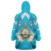 Honduras Independence Day Wearable Blanket Hoodie Coat Of Arms Special Style - Wonder Print Shop