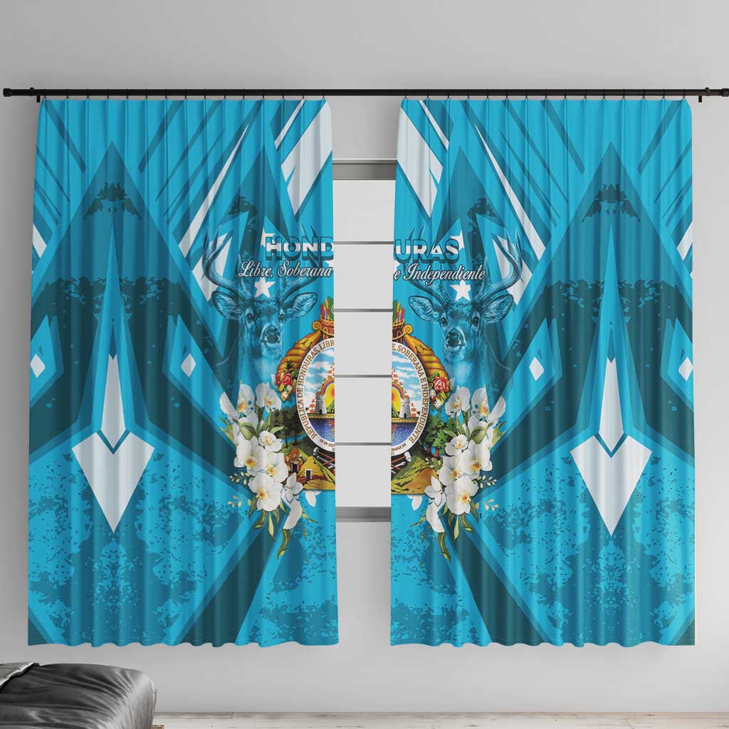 Honduras Independence Day Window Curtain Coat Of Arms Special Style - Wonder Print Shop