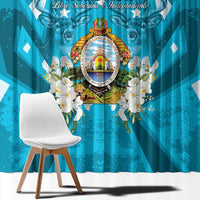 Honduras Independence Day Window Curtain Coat Of Arms Special Style - Wonder Print Shop