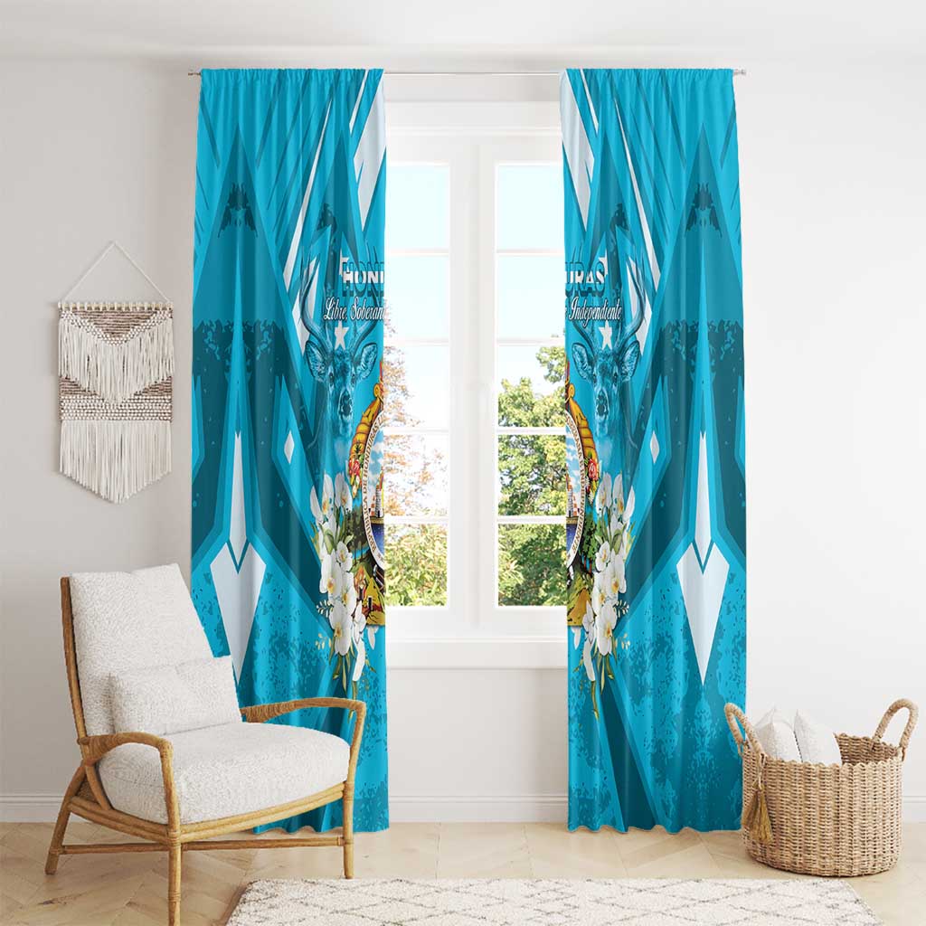 Honduras Independence Day Window Curtain Coat Of Arms Special Style - Wonder Print Shop