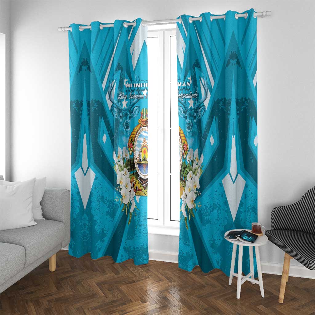 Honduras Independence Day Window Curtain Coat Of Arms Special Style - Wonder Print Shop
