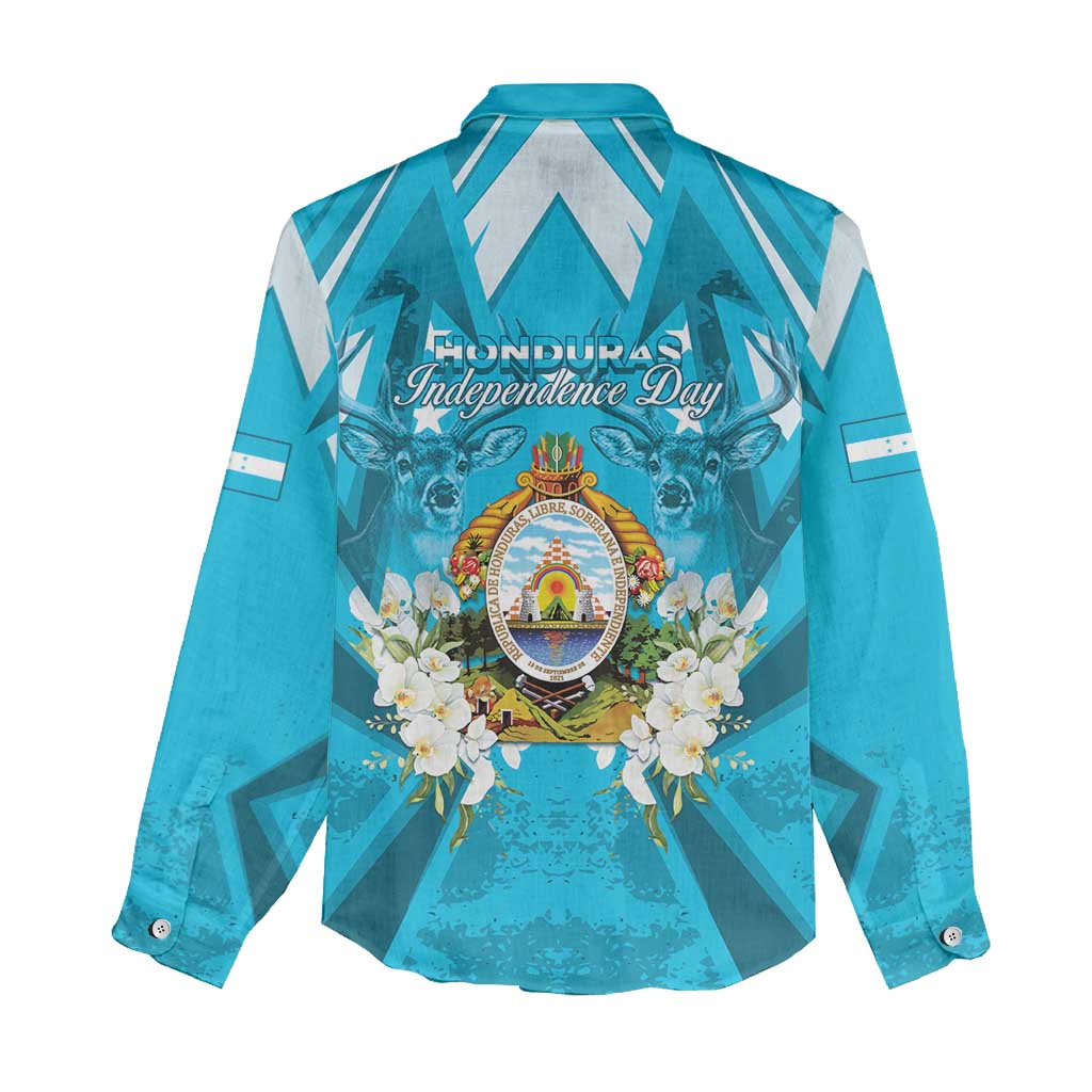 Honduras Independence Day Women Casual Shirt Coat Of Arms Special Style - Wonder Print Shop