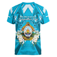 Honduras Independence Day Women V-Neck T-Shirt Coat Of Arms Special Style - Wonder Print Shop