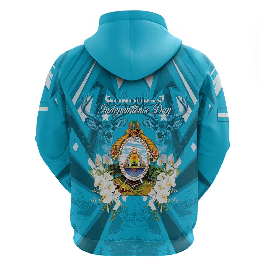 Honduras Independence Day Zip Hoodie Coat Of Arms Special Style - Wonder Print Shop