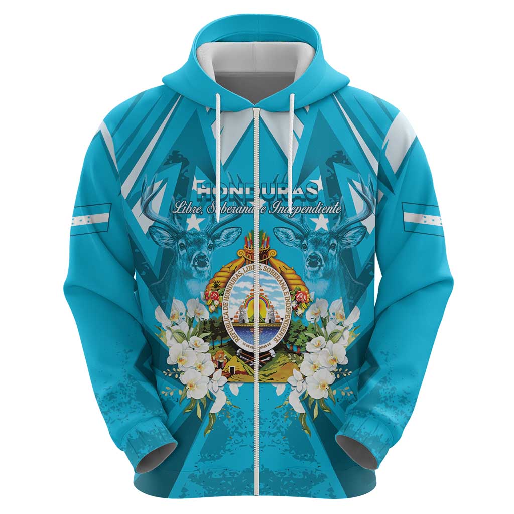 Honduras Independence Day Zip Hoodie Coat Of Arms Special Style - Wonder Print Shop