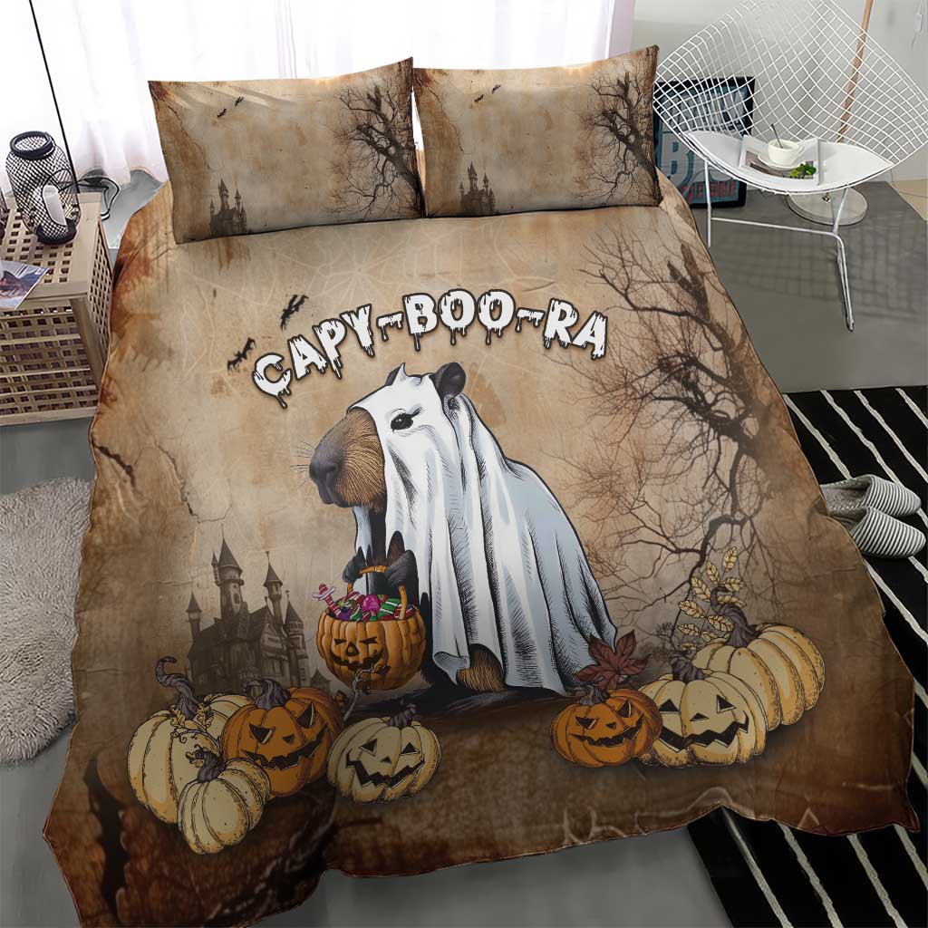Halloween Capy Boo Ra Bedding Set Spooky Bara Season LT05 - Wonder Print Shop
