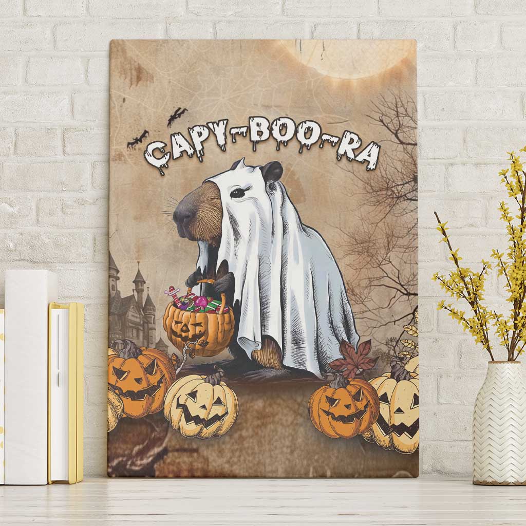 Halloween Capy Boo Ra Canvas Wall Art Spooky Bara Season LT05 - Wonder Print Shop