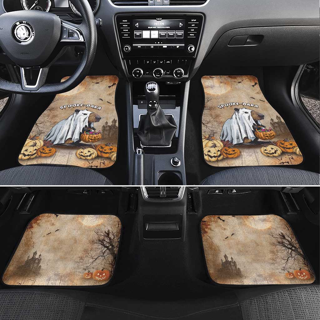Halloween Capy Boo Ra Car Mats Spooky Bara Season LT05 - Wonder Print Shop