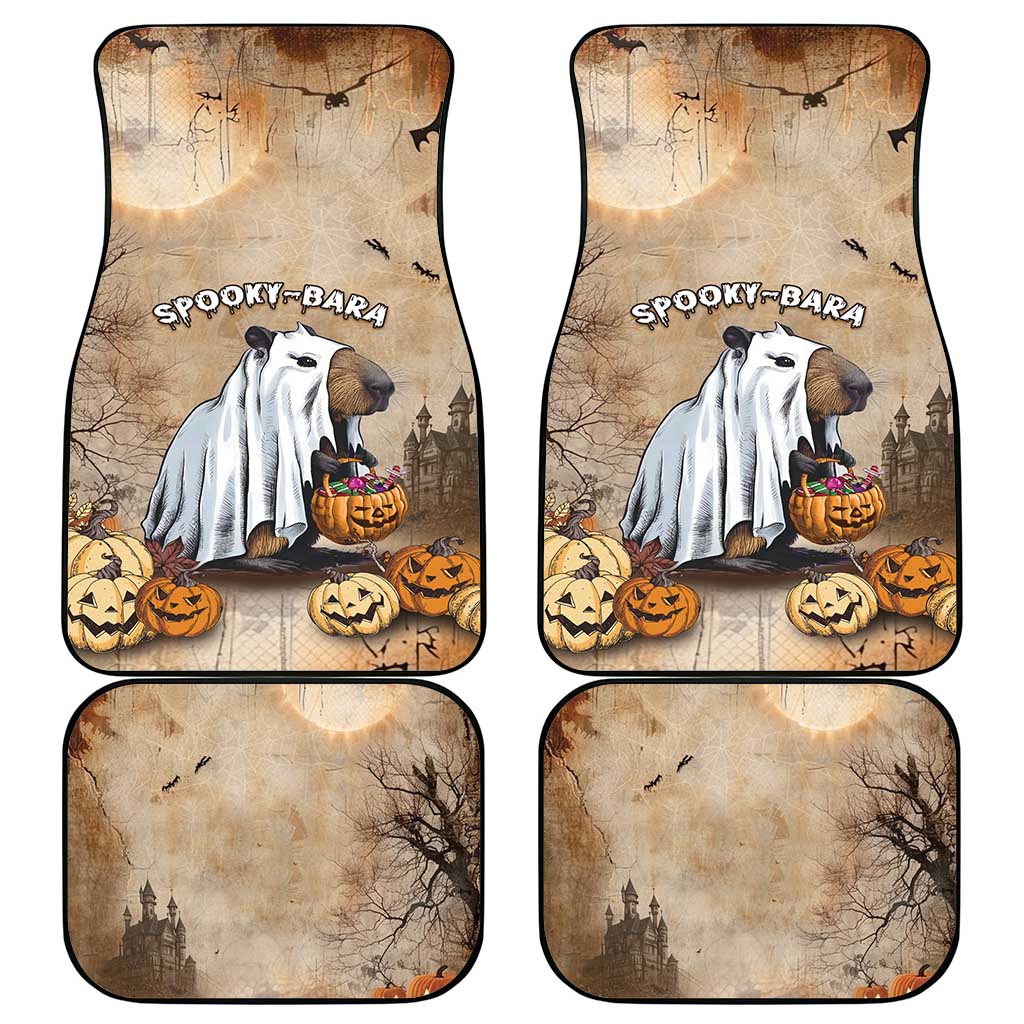Halloween Capy Boo Ra Car Mats Spooky Bara Season LT05 - Wonder Print Shop
