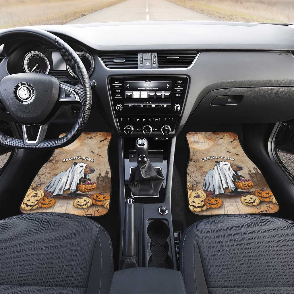 Halloween Capy Boo Ra Car Mats Spooky Bara Season LT05 - Wonder Print Shop