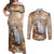 Halloween Capy Boo Ra Couples Matching Off Shoulder Maxi Dress and Long Sleeve Button Shirt Spooky Bara Season LT05 - Wonder Print Shop
