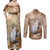 Halloween Capy Boo Ra Couples Matching Off Shoulder Maxi Dress and Long Sleeve Button Shirt Spooky Bara Season LT05 - Wonder Print Shop