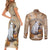 Halloween Capy Boo Ra Couples Matching Short Sleeve Bodycon Dress and Long Sleeve Button Shirt Spooky Bara Season LT05 - Wonder Print Shop
