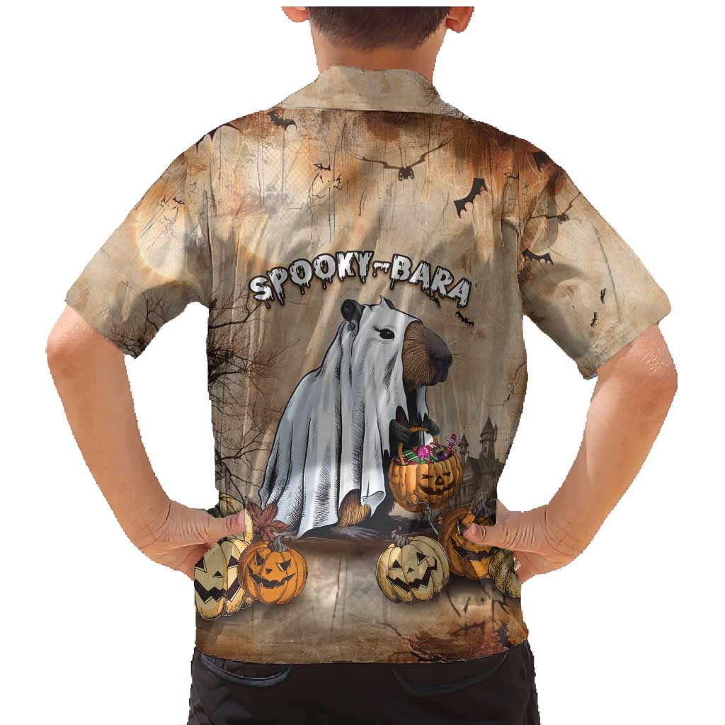 Halloween Capy Boo Ra Family Matching Mermaid Dress and Hawaiian Shirt Spooky Bara Season LT05 - Wonder Print Shop