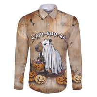 Halloween Capy Boo Ra Family Matching Off The Shoulder Long Sleeve Dress and Hawaiian Shirt Spooky Bara Season LT05 - Wonder Print Shop