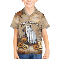 Halloween Capy Boo Ra Family Matching Off Shoulder Maxi Dress and Hawaiian Shirt Spooky Bara Season LT05 - Wonder Print Shop